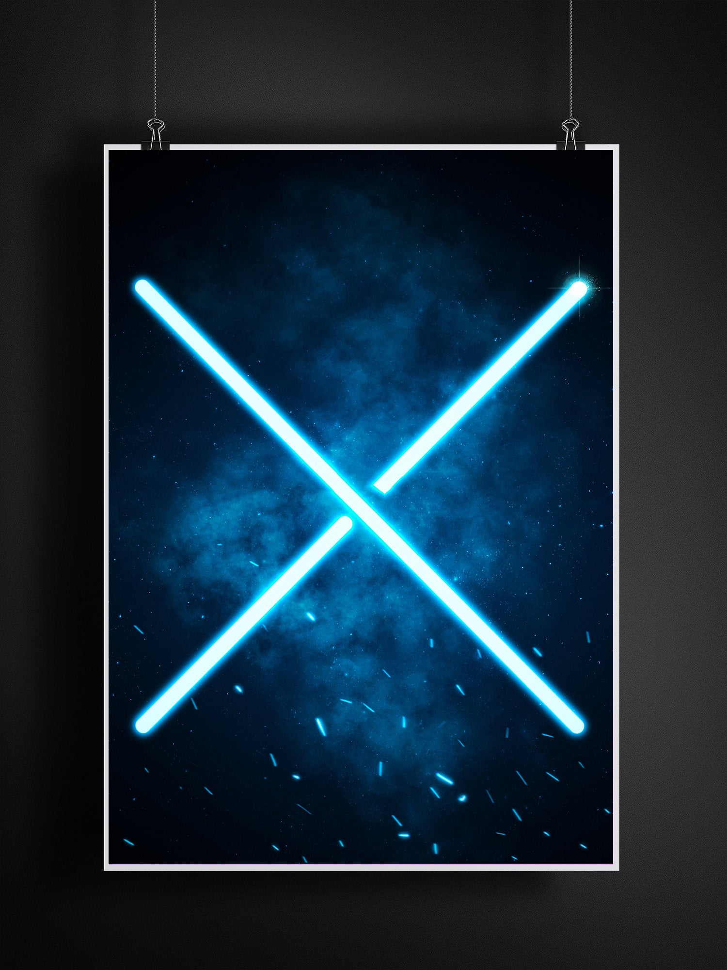 Retro Neon Gaming Canvas Poster