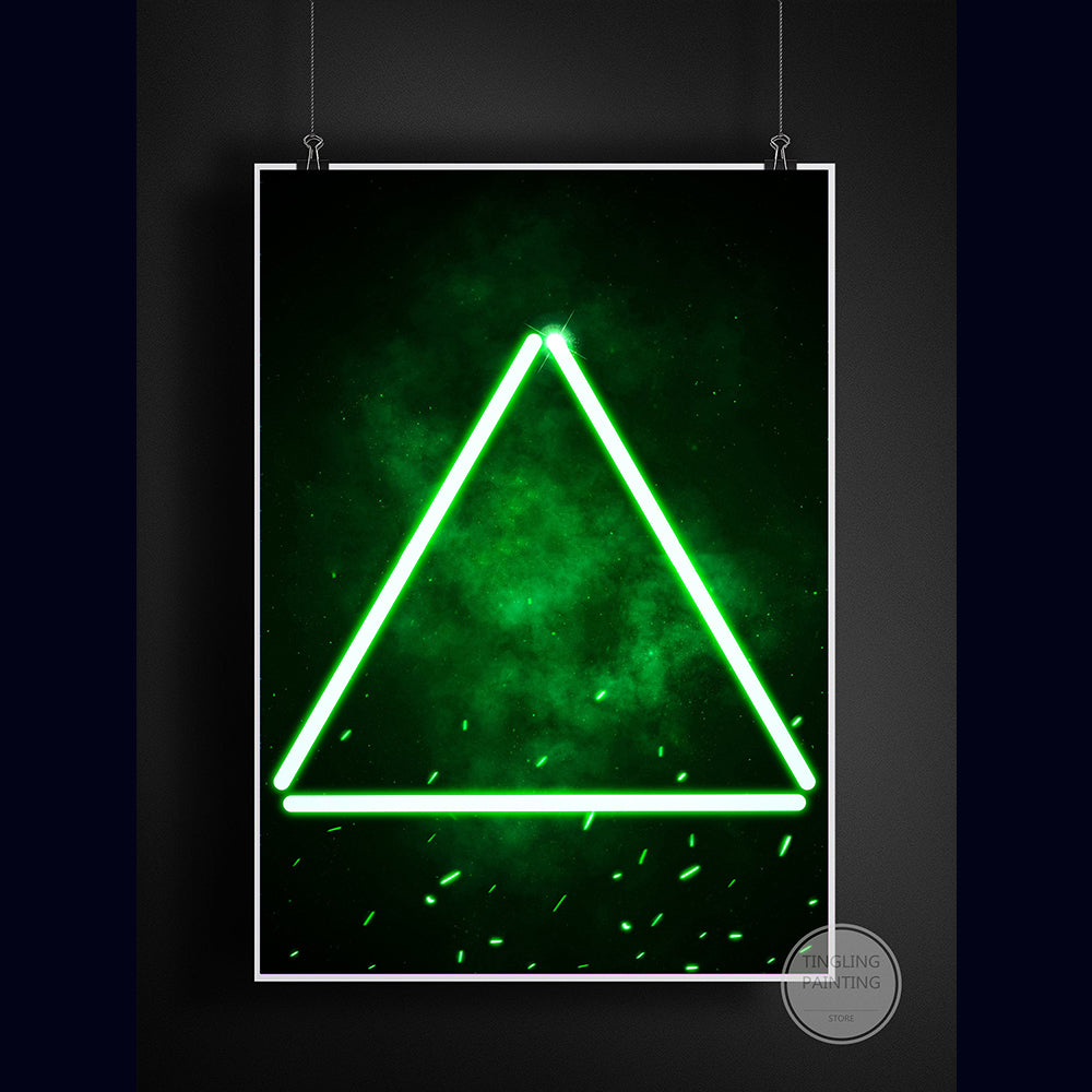 Retro Neon Gaming Canvas Poster