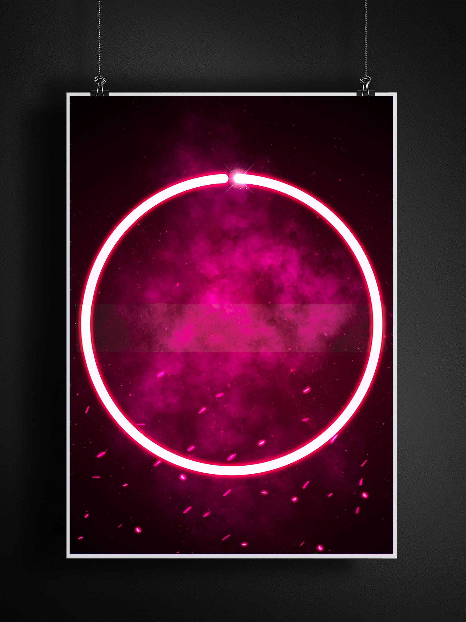 Retro Neon Gaming Canvas Poster