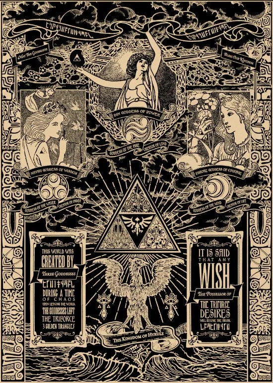 Legend of Zelda Vintage Canvas Poster