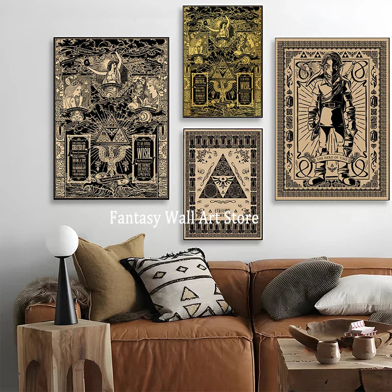 Legend of Zelda Vintage Canvas Poster