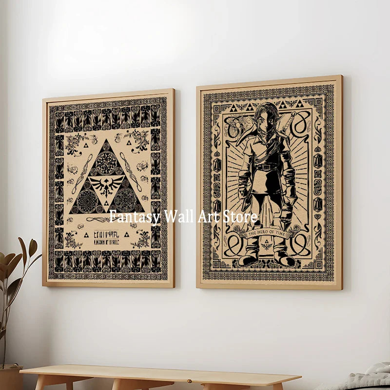 Legend of Zelda Vintage Canvas Poster