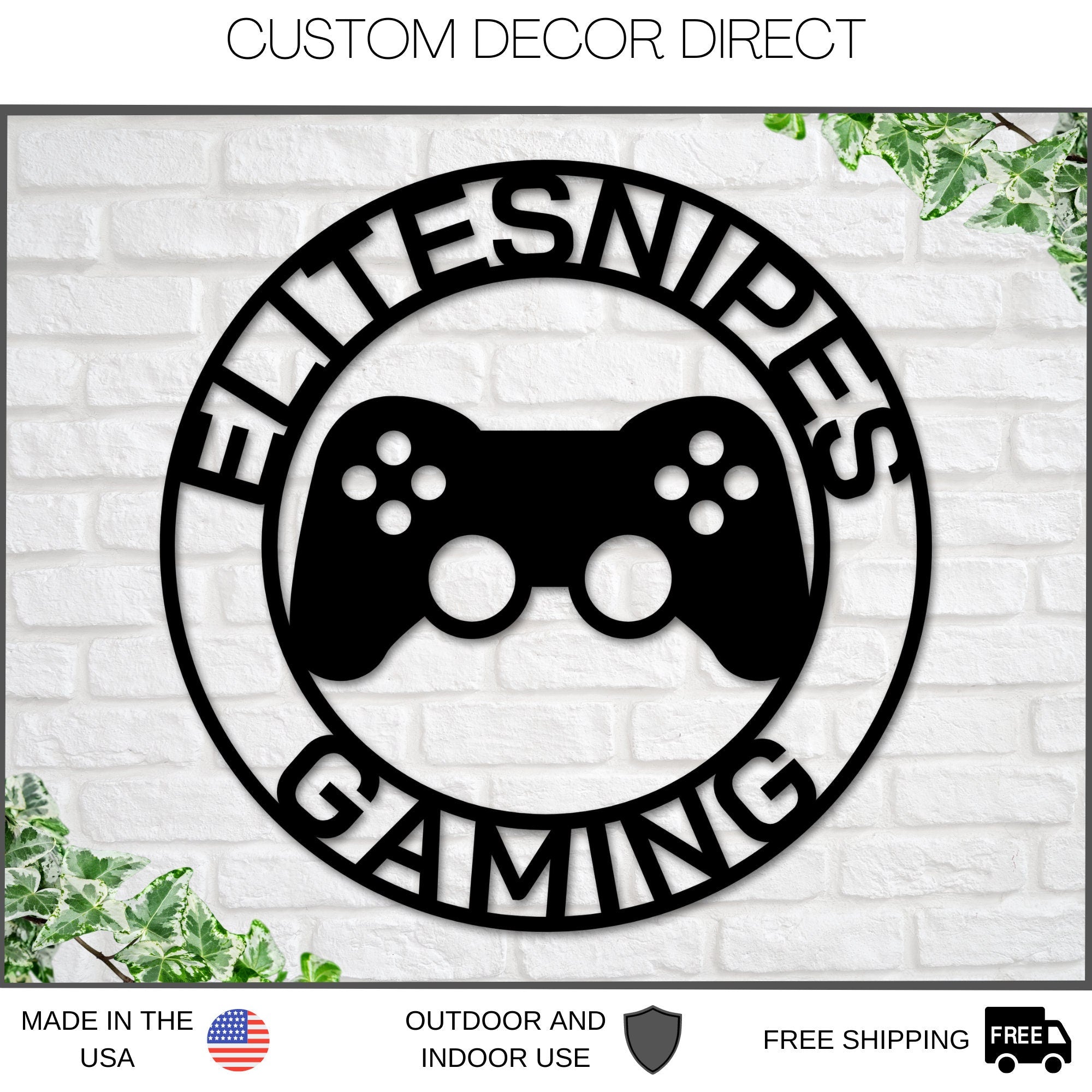 Custom Gaming Username Sign